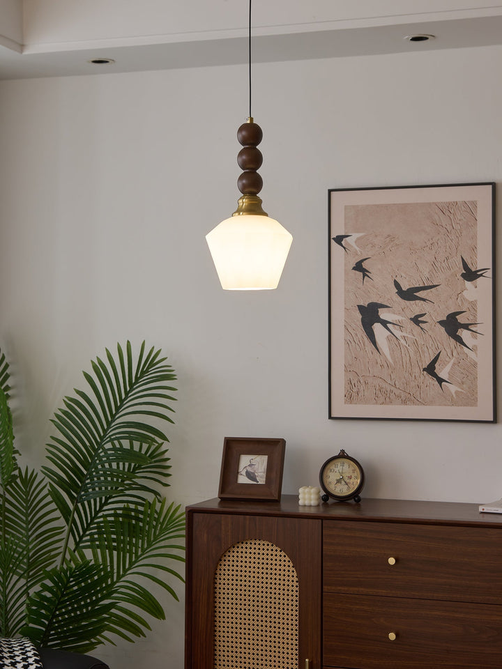 Vothaila Suspension en Verre Vintage et Bois - Neutralighting