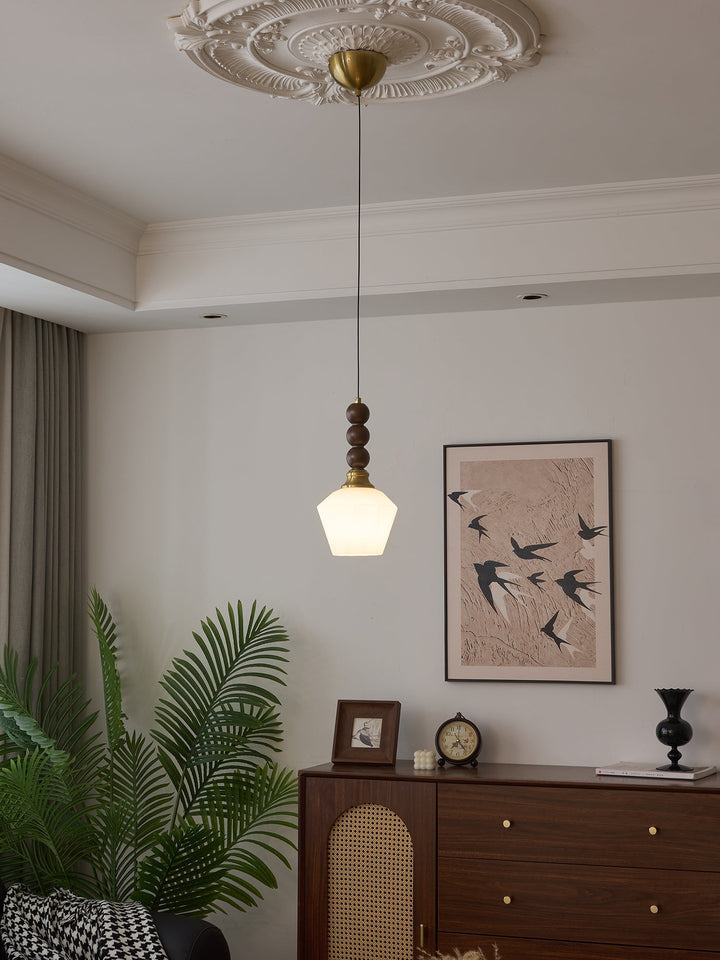 Vothaila Suspension en Verre Vintage et Bois - Neutralighting