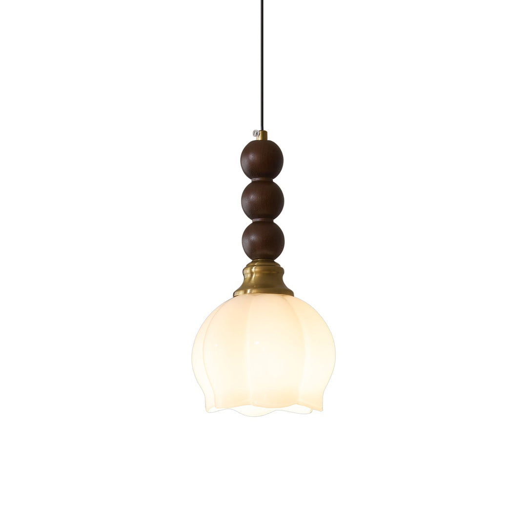 Vothaila Suspension en Verre Vintage et Bois - Neutralighting