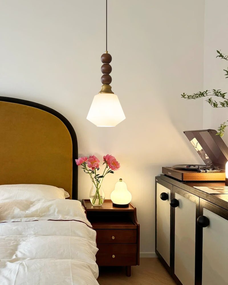 Vothaila Suspension en Verre Vintage et Bois - Neutralighting