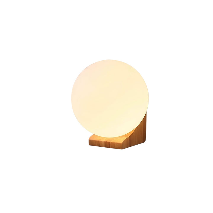 Icarara Applique murale moderne minimaliste en bois et verre Orb - Neutralighting