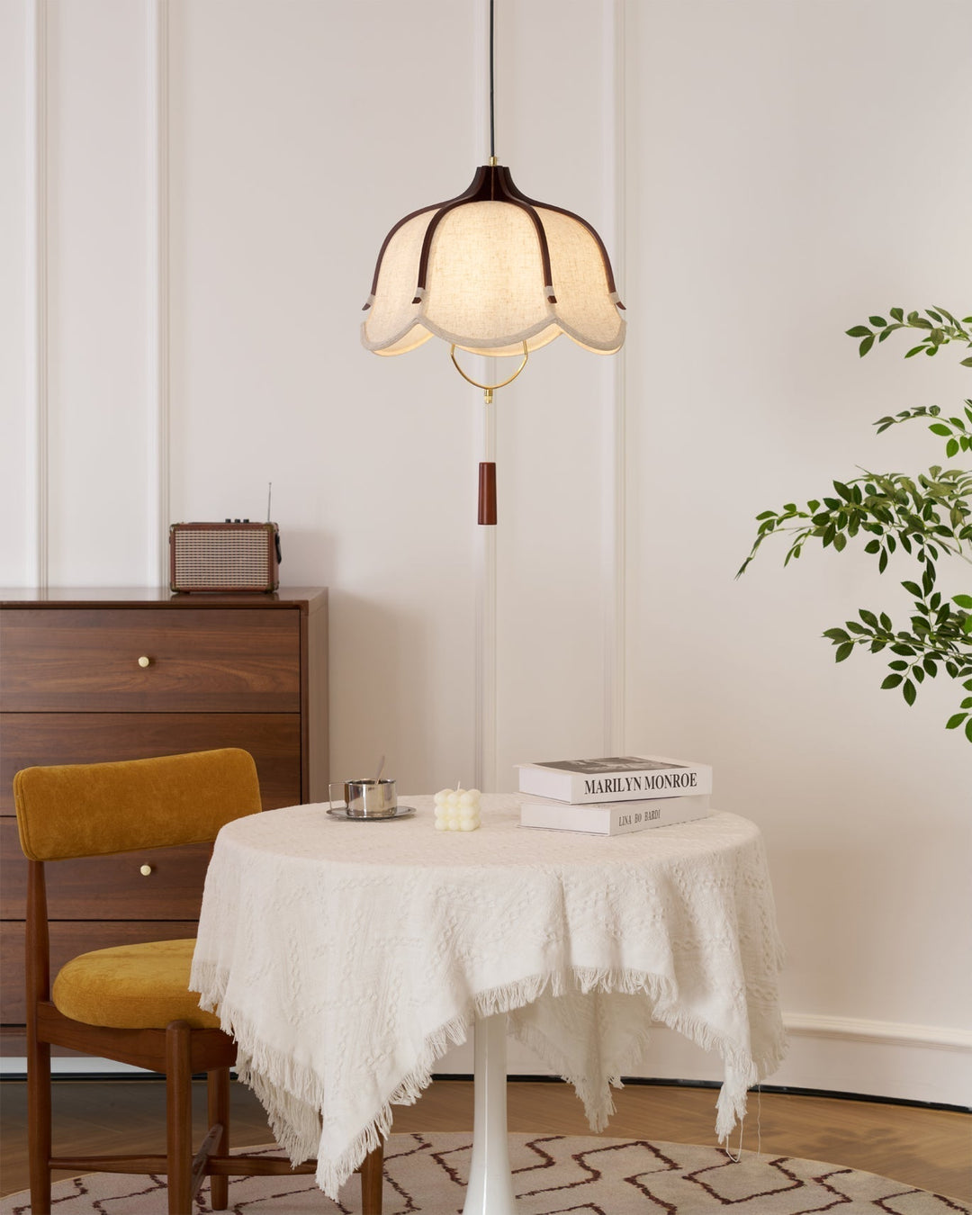 Lustra Suspension Lampe Lanterne Moderne en Tissu - Neutralighting