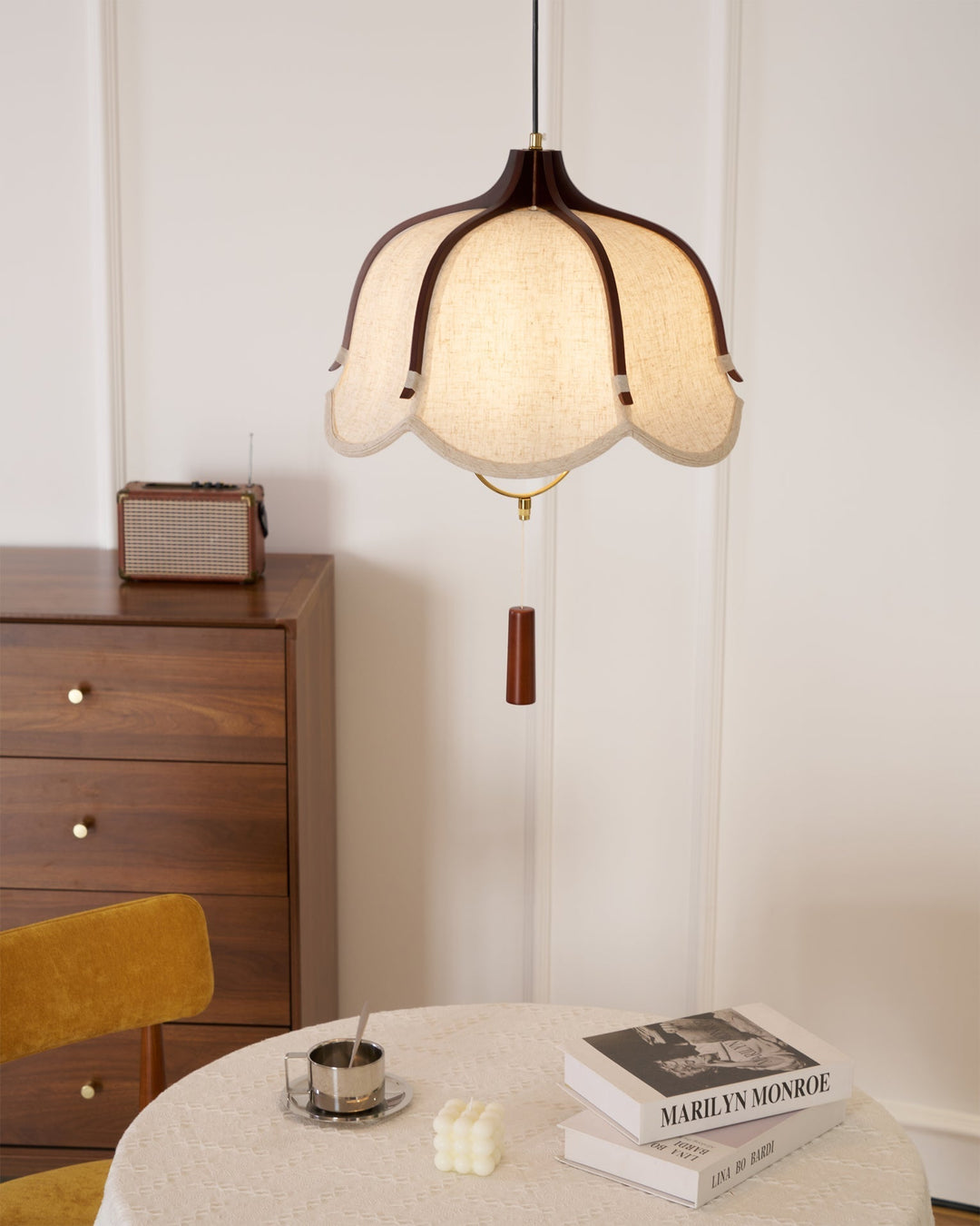 Lustra Suspension Lampe Lanterne Moderne en Tissu - Neutralighting