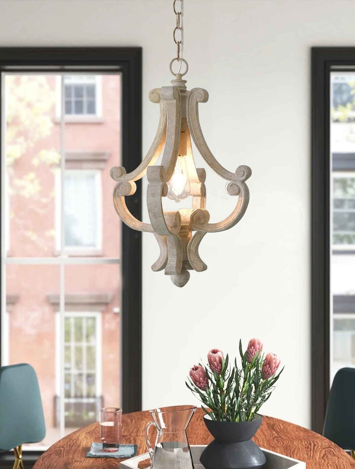 Thalien Suspension Glam en bois - Neutralighting