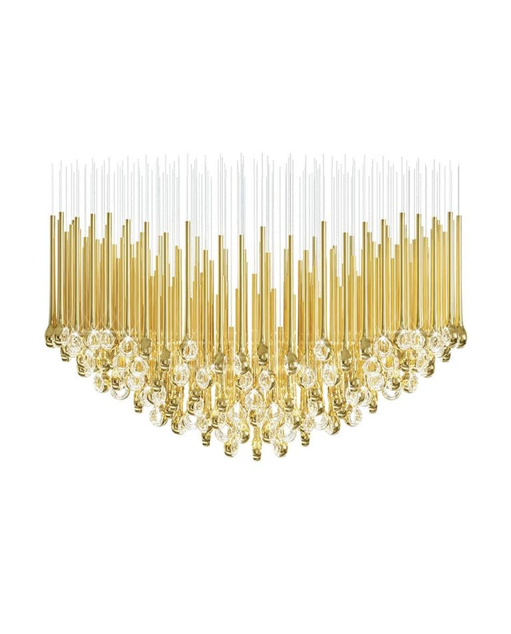 Cicarir Lustre en Verre Dégradé Doré - Neutralighting