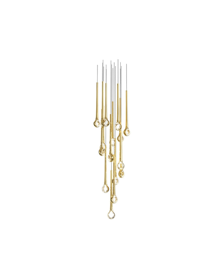 Cicarir Lustre en Verre Dégradé Doré - Neutralighting