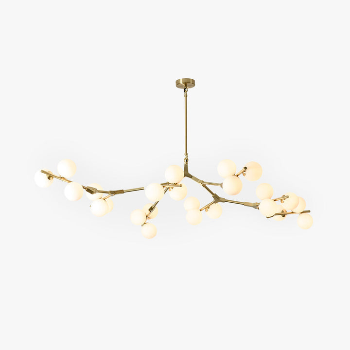 Valentina Moderne LED Lustre Or/Noir Verre Salon/Chambre À Coucher - Neutralighting