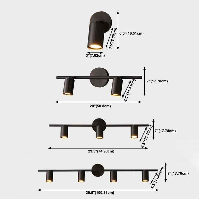 Griv Applique Murale Moderne à Spot Rotatif Cylindrique en Laiton - Neutralighting
