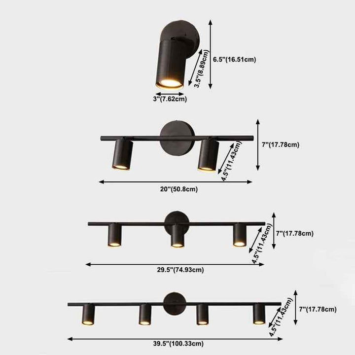 Griv Applique Murale Moderne à Spot Rotatif Cylindrique en Laiton - Neutralighting