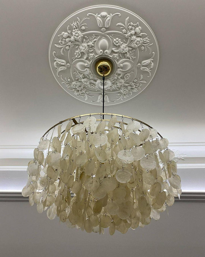 Lustra Suspension Lampe Anneau Rond en Coquillage - Neutralighting