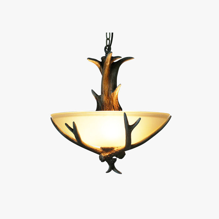 Silva Rétro LED Suspension Bois Verre Salle À Manger/Salon - Neutralighting
