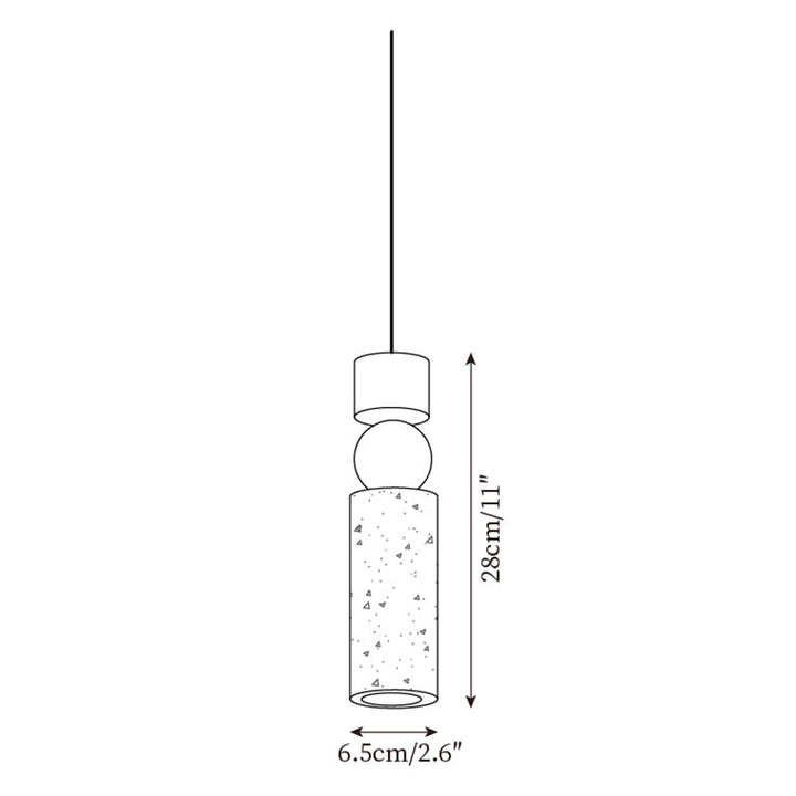 Suspension Géométrique Bois Travertin Minimaliste Nordique Suspendu - Neutralighting