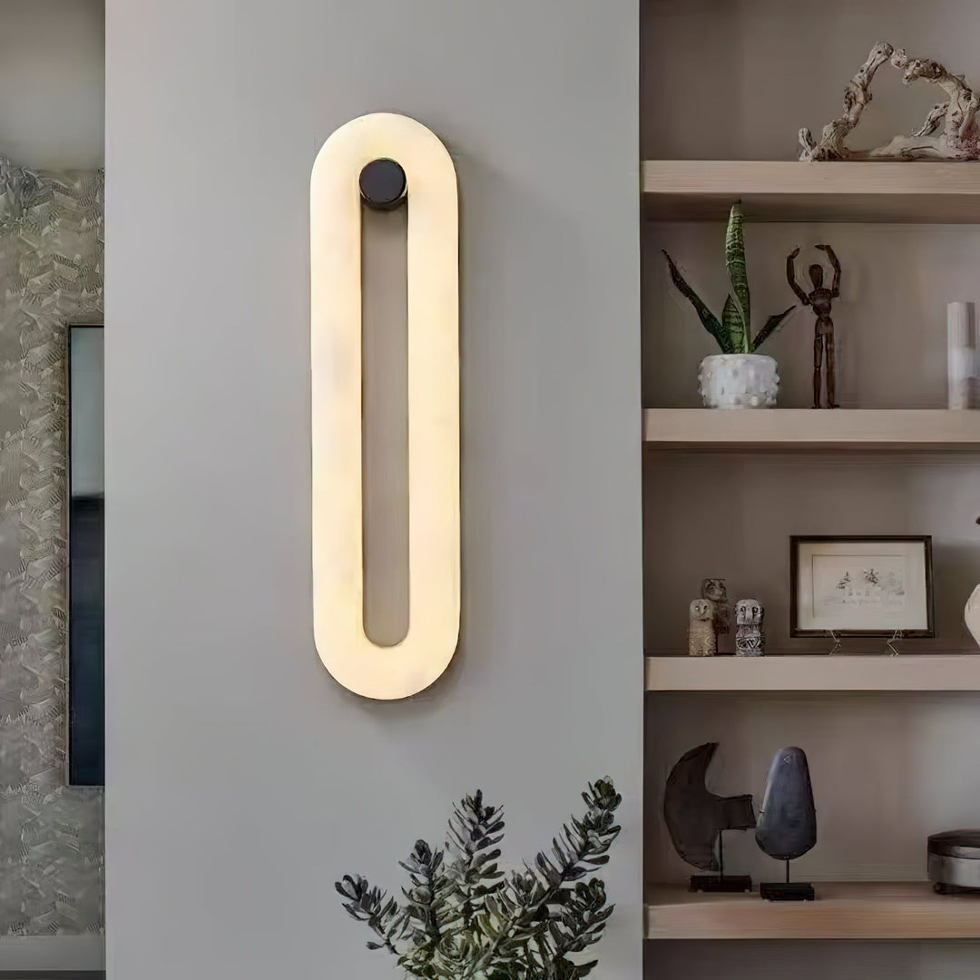 Mydorel Applique Murale Laiton Albâtre Moderne Salon - Neutralighting