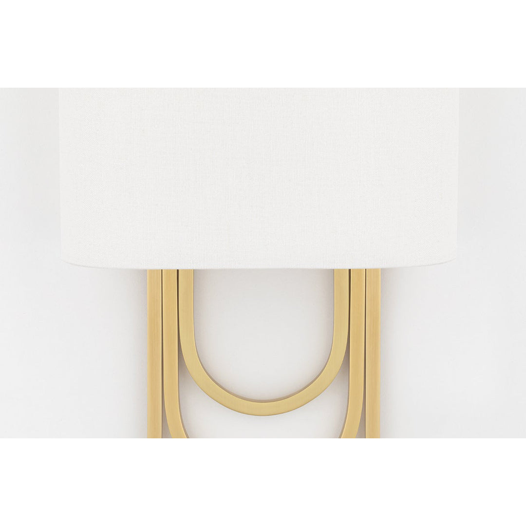 Evelaris Applique Murale Laiton Tissu Moderne Salon - Neutralighting