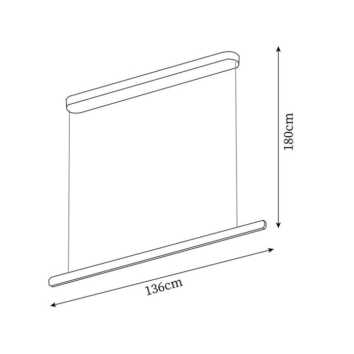 FarettoLampe Pendante Linéaire Industrielle Minimaliste - Neutralighting