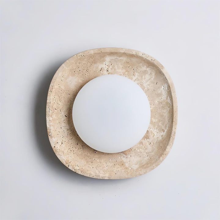 Ritta Applique Murale Travertin Globe - Neutralighting
