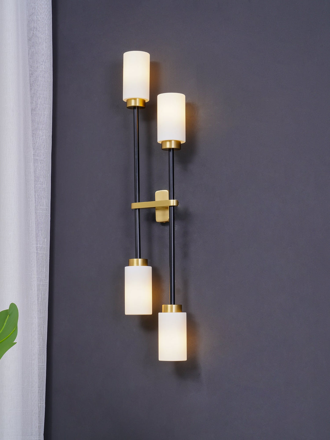 Lustra Applique Murale En Verre Cylindrique Linéaire - Neutralighting