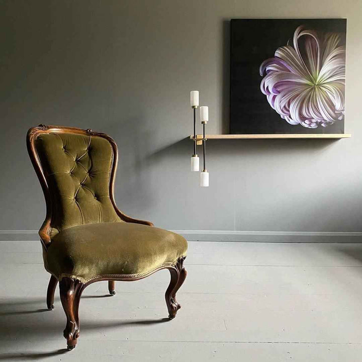 Lustra Verre 66cm Noir LED
