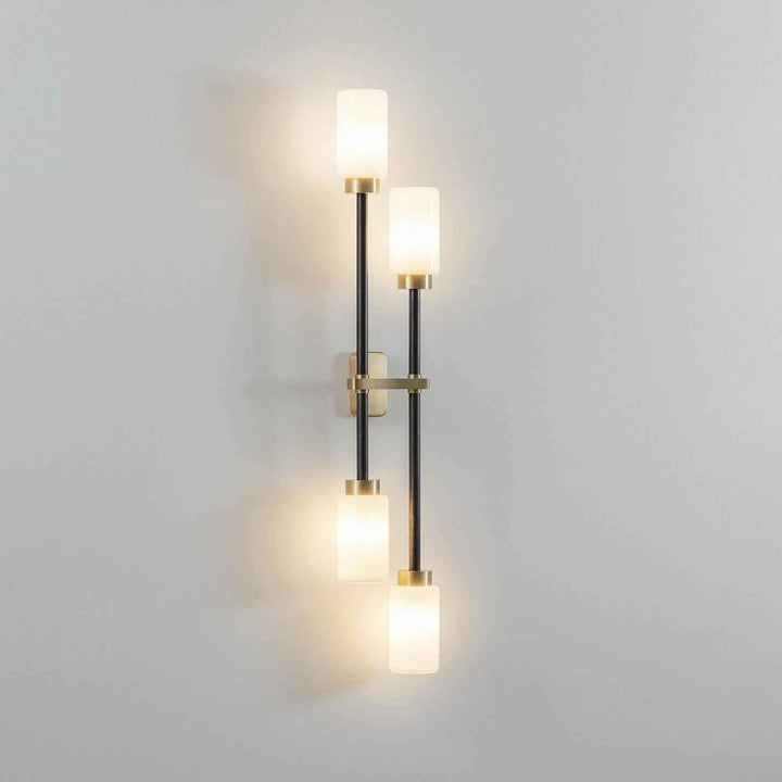 Lustra Verre 66cm Noir LED