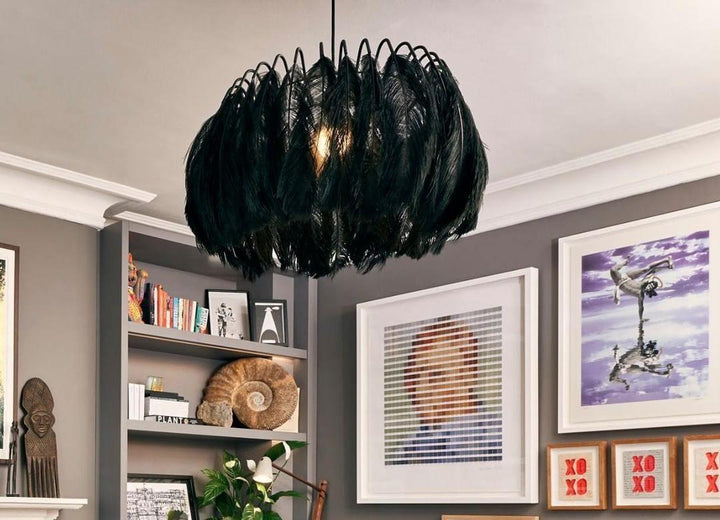 Imarisra Lampe Pendante Plumes Luxe Postmoderne - Neutralighting