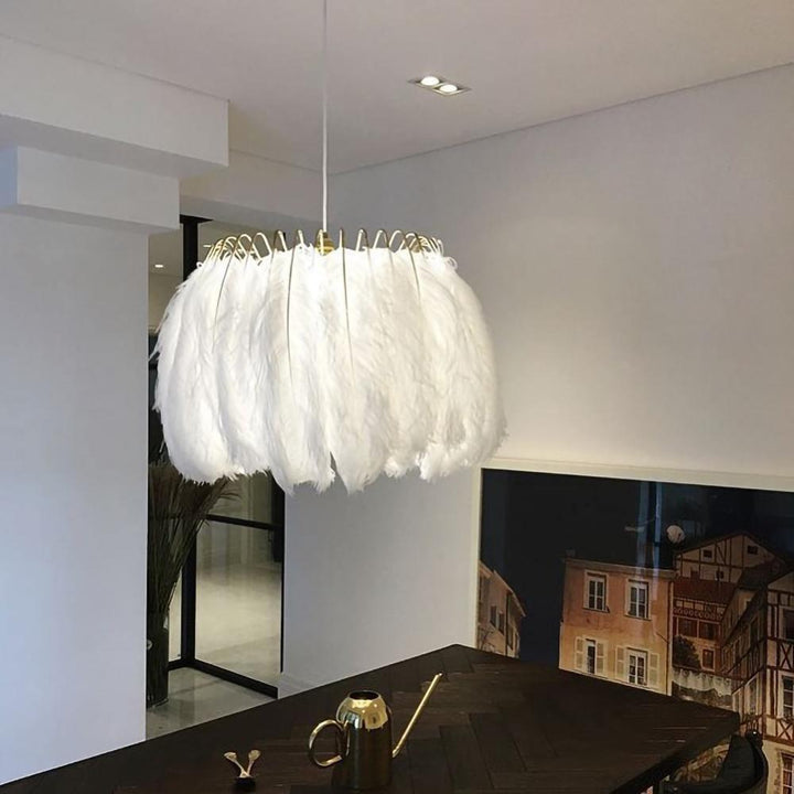 Imarisra Lampe Pendante Plumes Luxe Postmoderne - Neutralighting