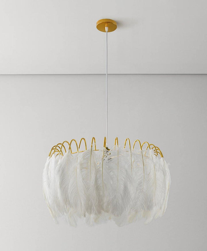 Imarisra Lampe Pendante Plumes Luxe Postmoderne - Neutralighting