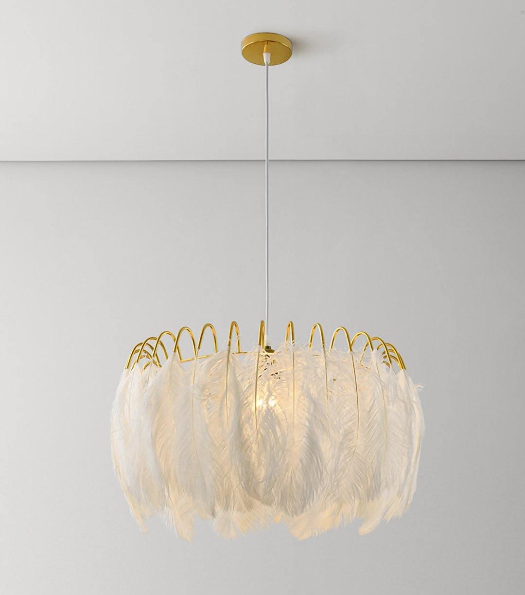 Imarisra Lampe Pendante Plumes Luxe Postmoderne - Neutralighting