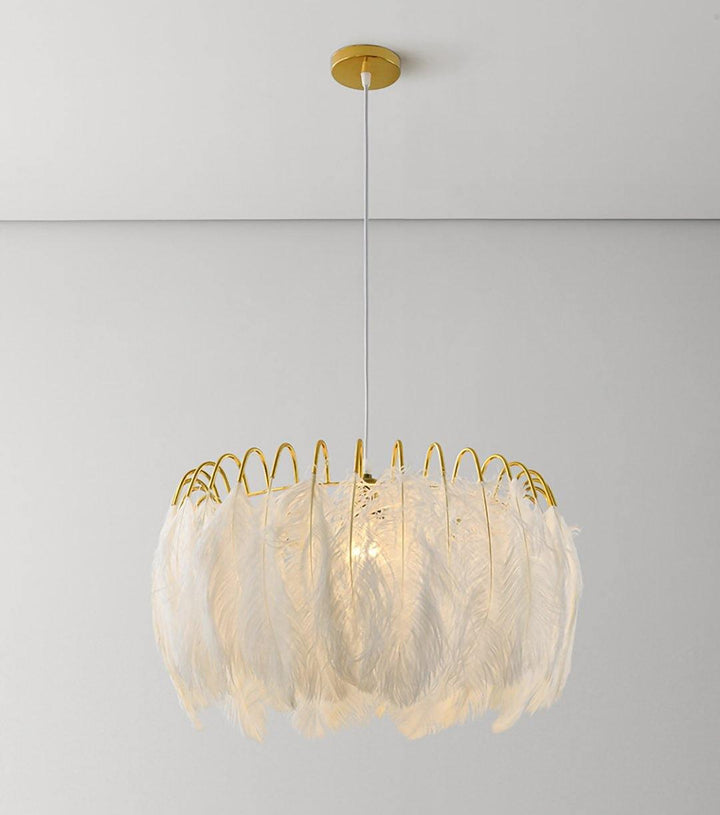 Imarisra Lampe Pendante Plumes Luxe Postmoderne - Neutralighting