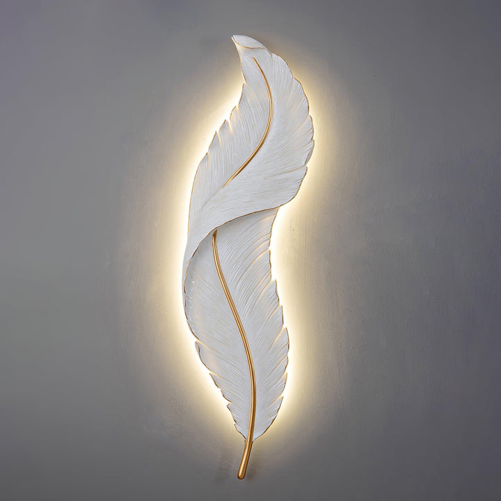 Cumare Applique Murale en Résine Plume Créativité Individuelle - Neutralighting