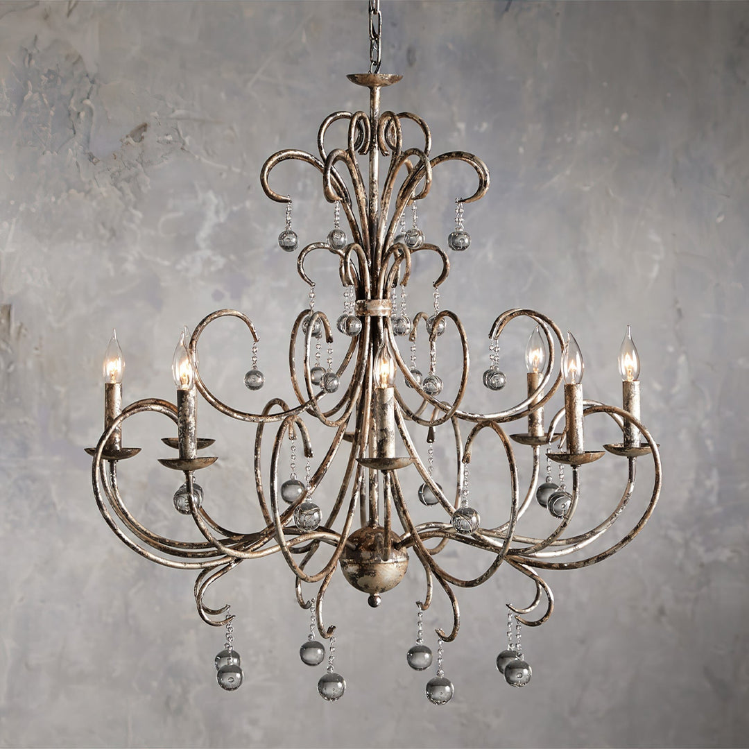 Ermira Chandelier Cristal Verre Luxe Postmoderne Salon - Neutralighting