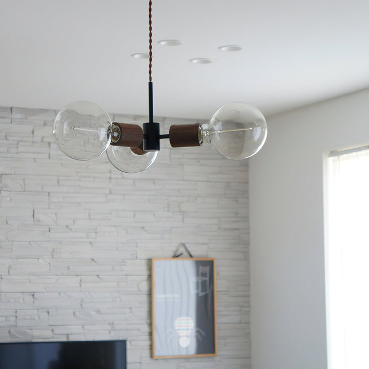 Filotto Suspension Ampoule Exposée Bois Industriel - Neutralighting