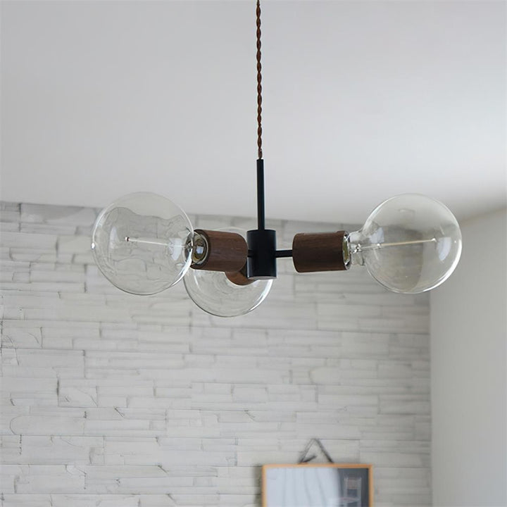 Filotto Suspension Ampoule Exposée Bois Industriel - Neutralighting