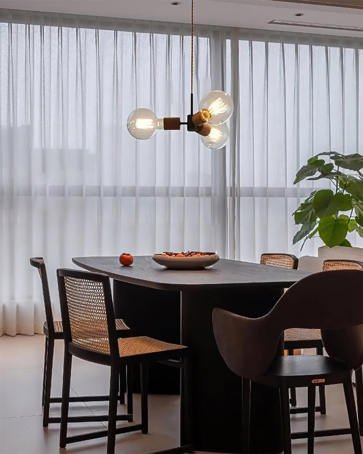 Filotto Suspension Ampoule Exposée Bois Industriel - Neutralighting