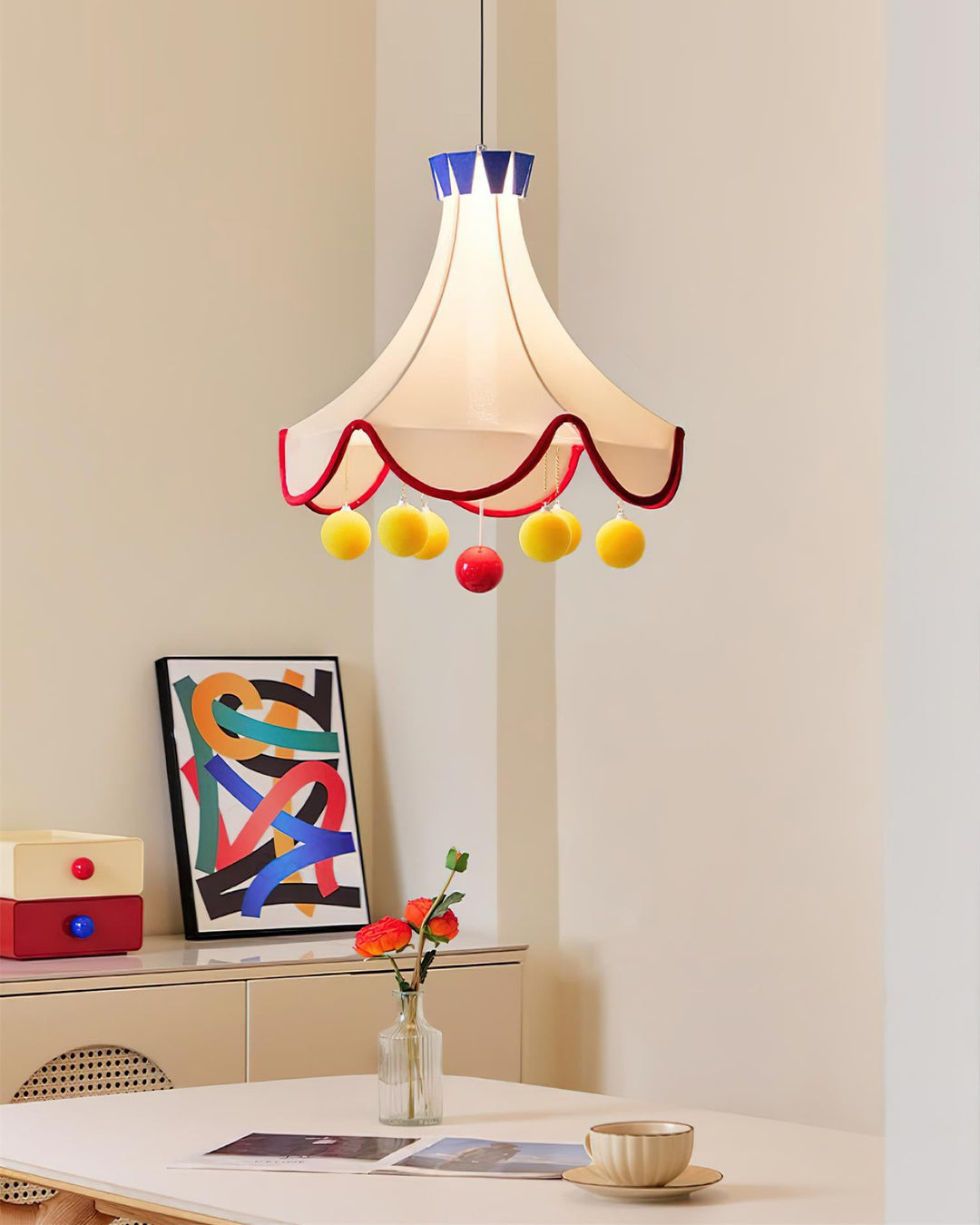 Finaflor Lampe Pendante Pompon Écaille - Neutralighting