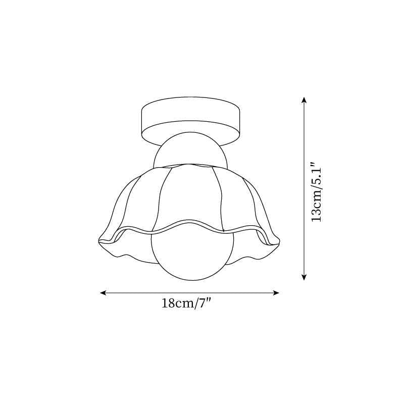 Plafonnier Opila Laiton 18cm Blanc LED 15W