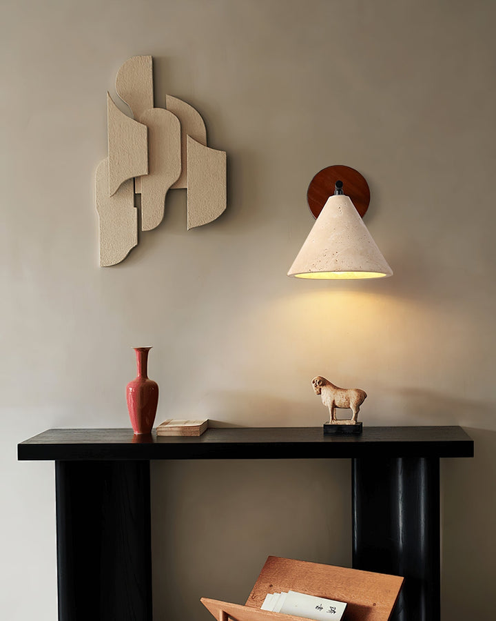 Tavero Applique Murale Moderne Bois Cone - Neutralighting
