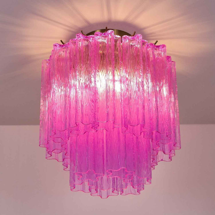 Aurora Verre 35cm Doré LED