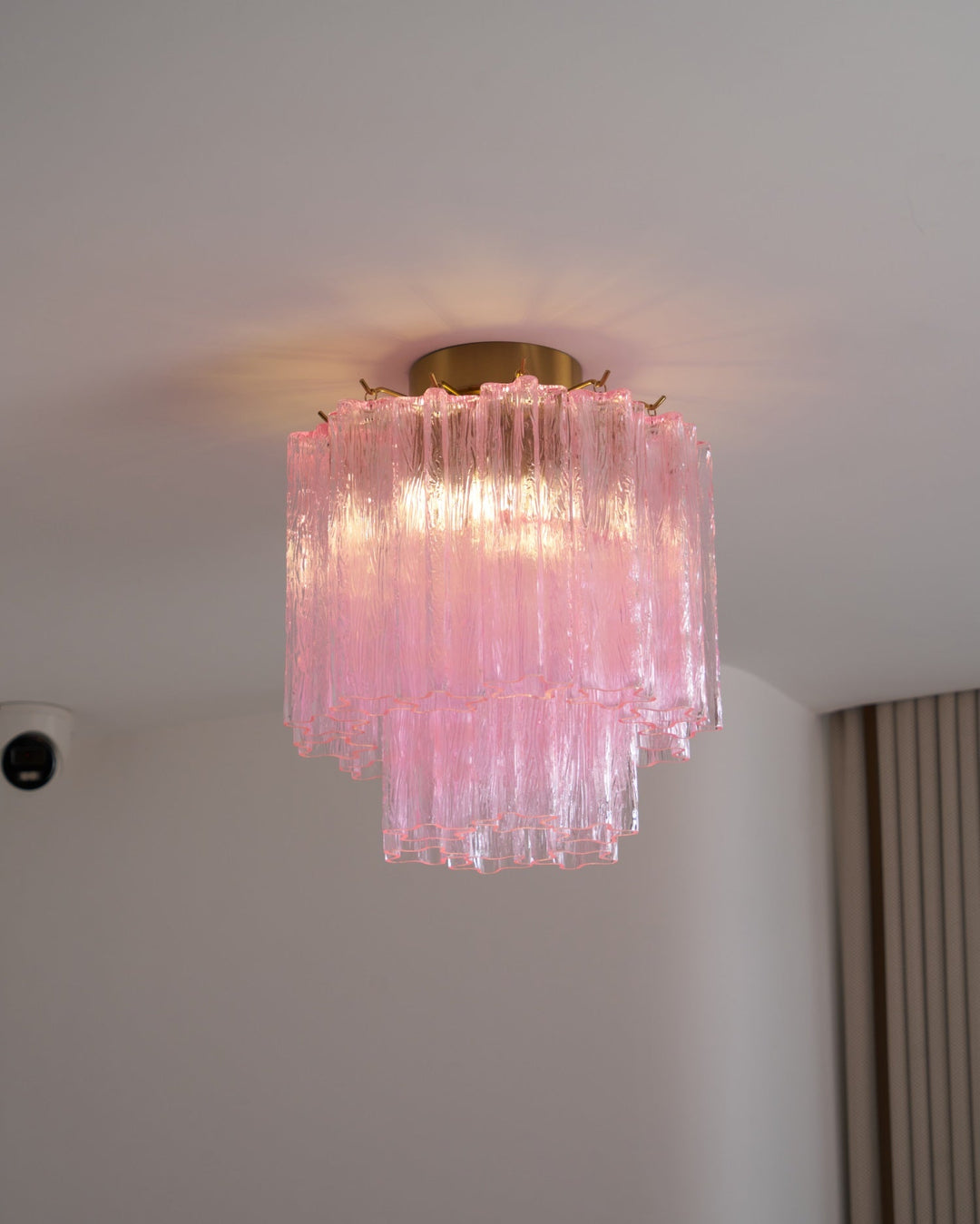 Aurora Plafonnier en Verre Rose Moderne - Neutralighting