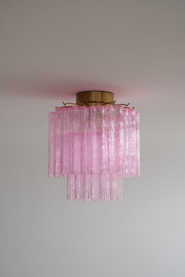 Aurora Plafonnier en Verre Rose Moderne - Neutralighting