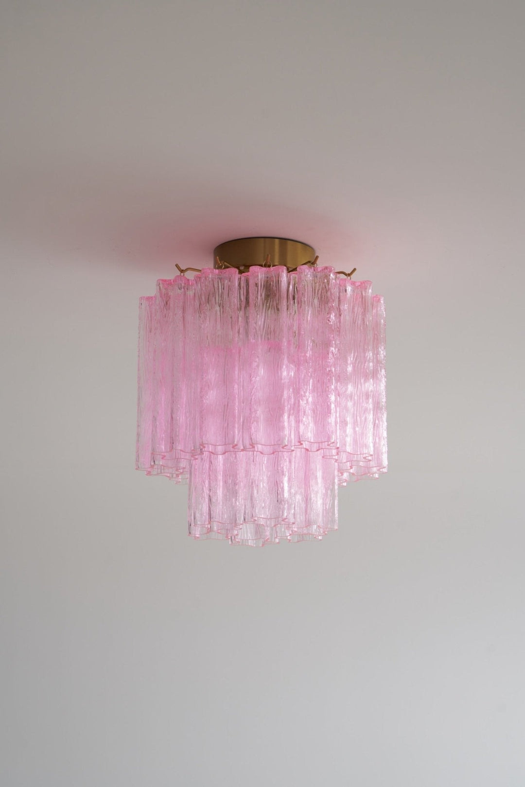 Aurora Plafonnier en Verre Rose Moderne - Neutralighting