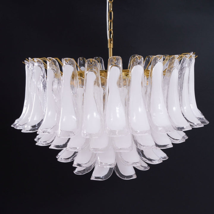 Aurora Lustre Rose Verre Feuille Superposé Florale Glamour - Neutralighting