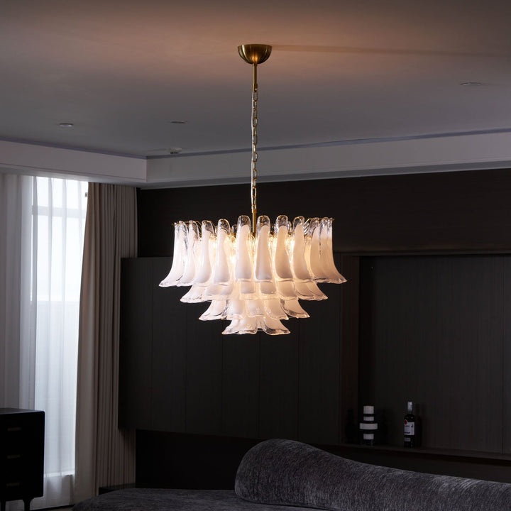 Aurora Lustre Rose Verre Feuille Superposé Florale Glamour - Neutralighting