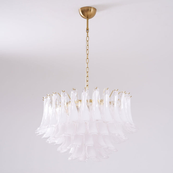 Aurora Lustre Rose Verre Feuille Superposé Florale Glamour - Neutralighting