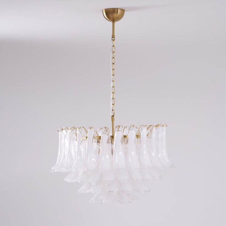 Aurora Lustre Rose Verre Feuille Superposé Florale Glamour - Neutralighting