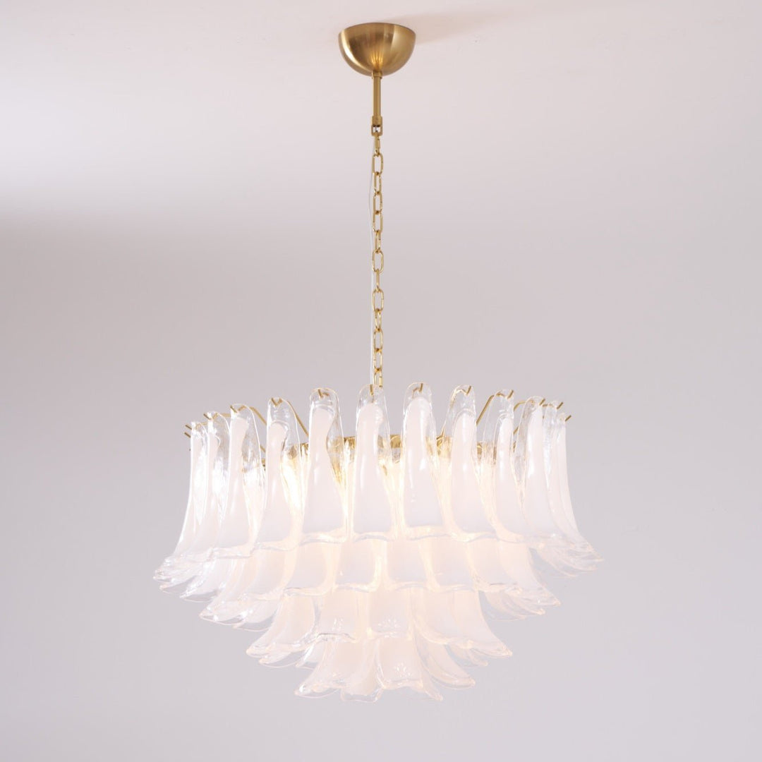 Aurora Lustre Rose Verre Feuille Superposé Florale Glamour - Neutralighting