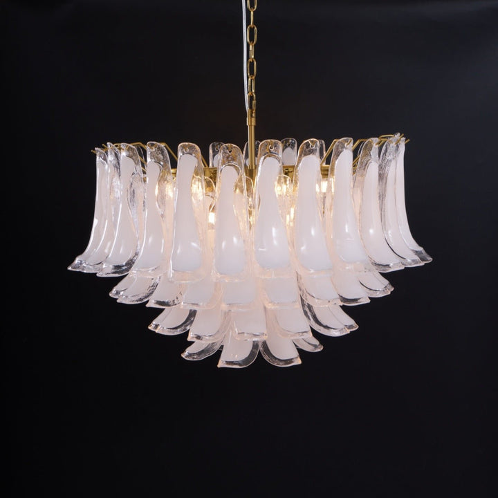 Aurora Lustre Rose Verre Feuille Superposé Florale Glamour - Neutralighting