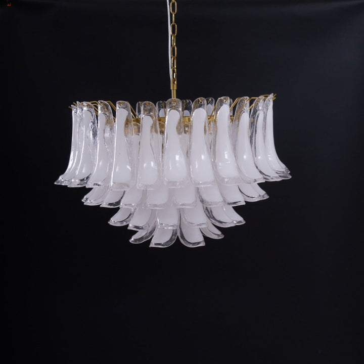 Aurora Lustre Rose Verre Feuille Superposé Florale Glamour - Neutralighting