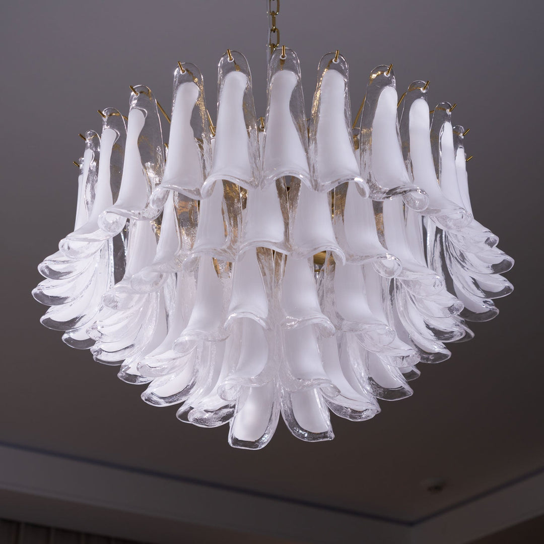 Aurora Lustre Rose Verre Feuille Superposé Florale Glamour - Neutralighting
