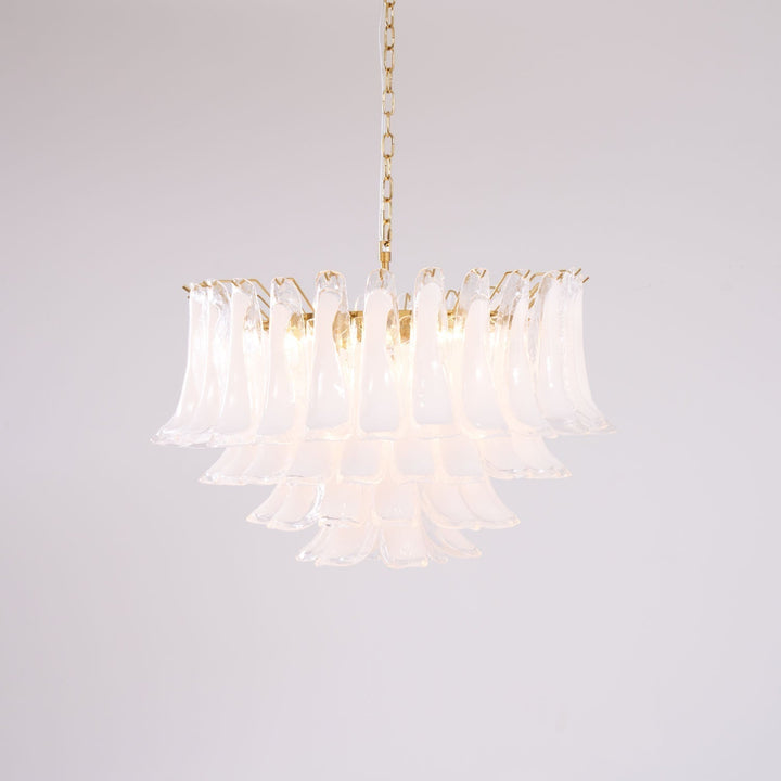 Aurora Lustre Rose Verre Feuille Superposé Florale Glamour - Neutralighting