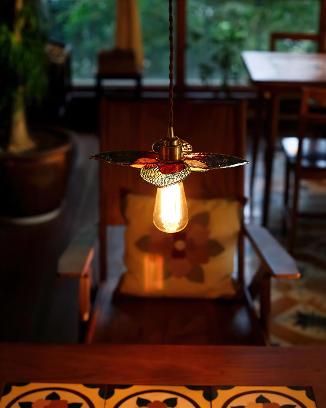 Tiffany Suspension Fioria en Verre - Neutralighting